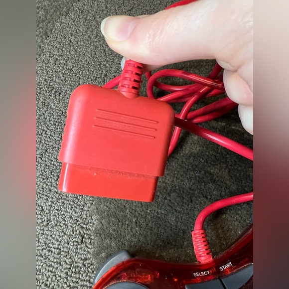 *6 for $10!* *UNTESTED* Dual Impact Colors Transparent Red PS1 Controller - Picture 13 of 14